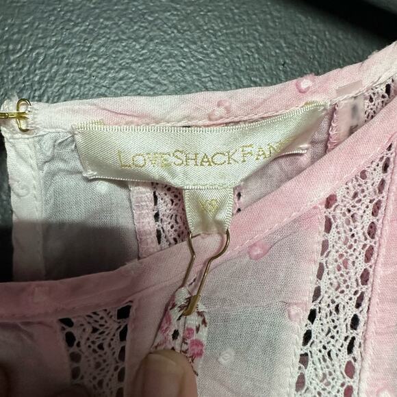 NWT LoveShackFancy Natasha Mini Dress Island Pink Tie Dye XS - Picture 6 of 7